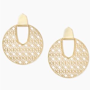 Kendra Scott Diane Filigree Earrings in Gold